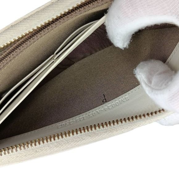 FENDI Zucchino Spalmati FF Multicolor Large Size Zip Wallet White Multicolor - Picture 4 of 13